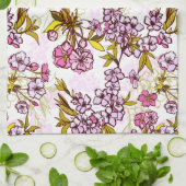 Blooming Cherry Blossom Pattern Theedoek (Gevouwen)