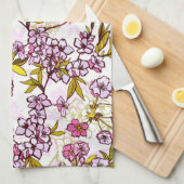 Blooming Cherry Blossom Pattern Theedoek (Quarter Fold)