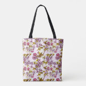 Blooming Cherry Blossom Pattern Tote Bag (Achterkant)