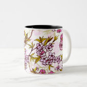 Blooming Cherry Blossom Pattern Tweekleurige Koffiemok (Voorkant rechts)