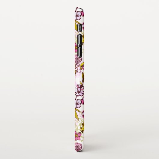 Blooming Cherry Blossom Pattern w. iPhone Hoesje (Linkerkant)
