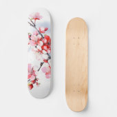 Blooming Cherry Branch Persoonlijk Skateboard (Voorkant)