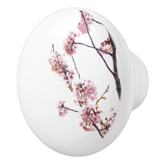 Blooming Cherry tree Keramische Knop (Rechts)