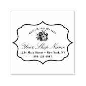 Blooming Chic Bracket Lijst & Elegant Script Zelfinktende Stempel (Design)