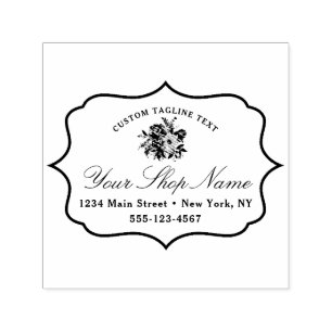 Blooming Chic Bracket Lijst & Elegant Script Zelfinktende Stempel