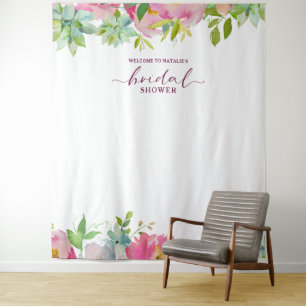 Blooming Chic Vrijgezellenfeest Photo Prop Achterg Wandkleed