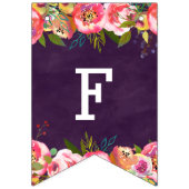 Blooming Chique Kleur Bewerkbaar Bruiloft Voor alt Vlaggetjes (Tweede vlag)