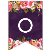 Blooming Chique Kleur Bewerkbaar Bruiloft Voor alt Vlaggetjes (Derde vlag)