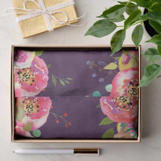 Blooming Chique Kleur Bewerkbare Bruiloft Tissuepapier (Geschenk)