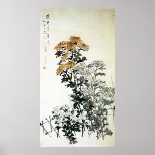 Blooming Chrysanthemum Poster