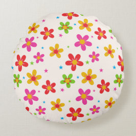 Blooming Comfort, Summer Style!" Rond Kussen