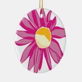 BLOOMING CONEFLOWER [1 hot pink] Keramisch Ornament (Rechts)