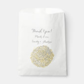 Blooming Dahlia Yellow Iris Wedding Bedankzakje (Voorkant)