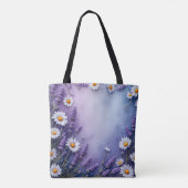 Blooming Daisies & Lavendel Tas (Achterkant)