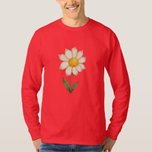 Blooming Daisy – grillig Natuur-geïnspireerd Sleev T-shirt