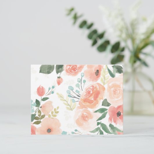 Blooming Delight | Pastel Briefkaart (Staand voorkant)