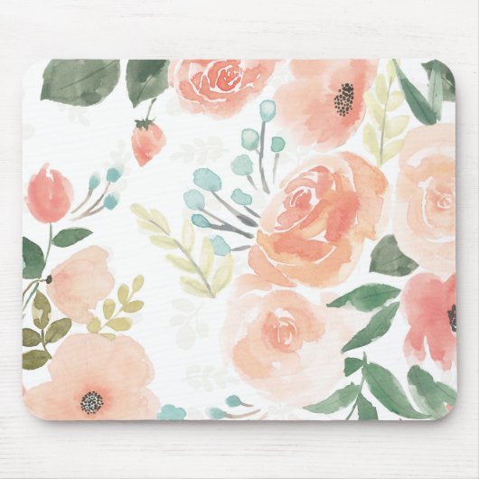 Blooming Delight | Pastel Muismat (Voorkant)