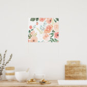 Blooming Delight | Pastel Poster (Keuken)