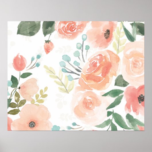 Blooming Delight | Pastel Poster (Voorkant)