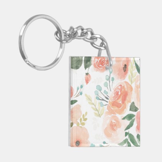 Blooming Delight | Pastel Sleutelhanger (Voorkant Links)