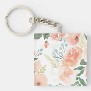 Blooming Delight   Pastel Sleutelhanger