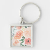 Blooming Delight | Pastel Sleutelhanger (Voorkant)