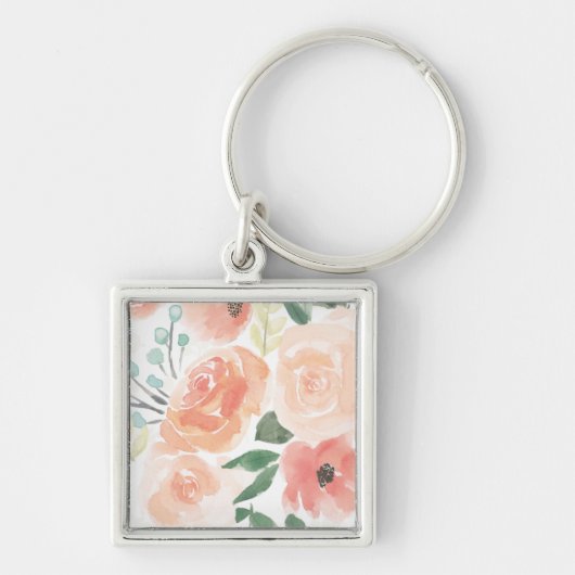 Blooming Delight | Pastel Sleutelhanger (Voorkant)