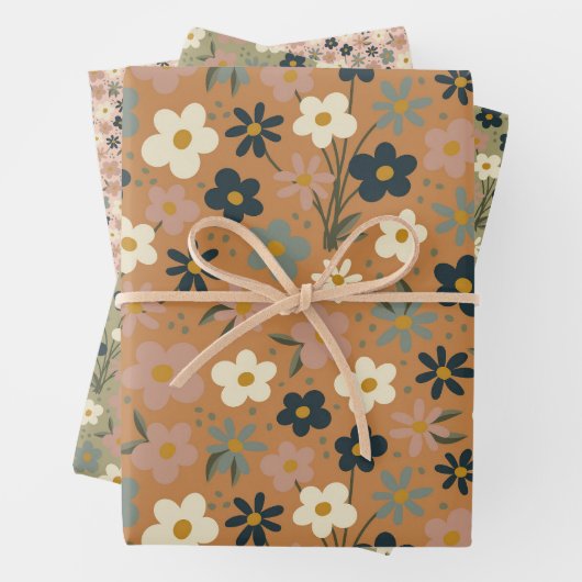 Blooming Delights Wrapping papier set Inpakpapier Vel (In situ)