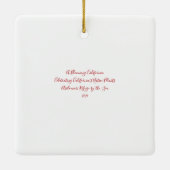 Blooming door het Zee: Asilomar Keramisch Ornament (Achterkant)