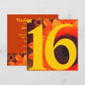 Blooming Dream Sweet Sixteen Uitnodiging - Aanpass (Voorkant / Achterkant)