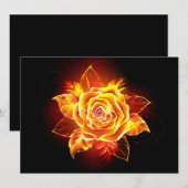 Blooming Fire Rose Aankondiging (Voorkant / Achterkant)