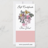 Blooming Floral Goddess Womans Face Floral Bouquet (Achterkant)