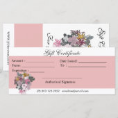 Blooming Floral Goddess Womans Face Floral Bouquet (Voorkant / Achterkant)