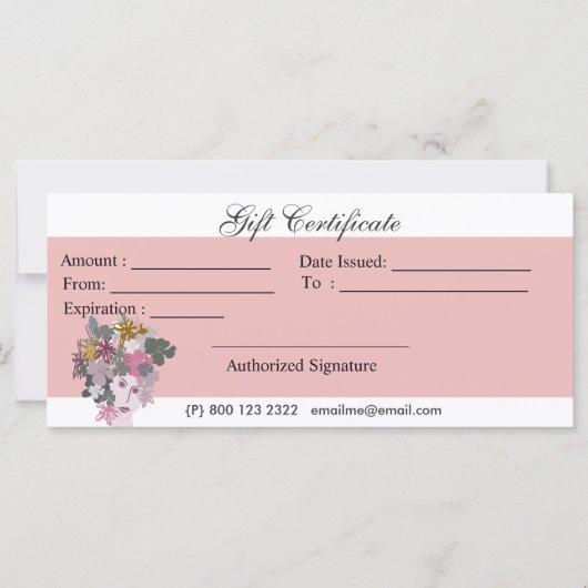 Blooming Floral Goddess Womans Face Floral Bouquet (Voorkant)