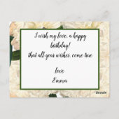 Blooming flower garden briefkaart (Achterkant)