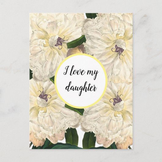 Blooming flower garden briefkaart (Voorkant)