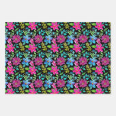 Blooming flower garden chic floral foliage inpakpapier vel (Voorkant 3)