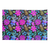 Blooming flower garden chic floral foliage kussensloop (Achterkant)