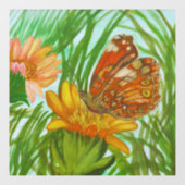 Blooming flower garden raamsticker (Vel)