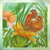 Blooming flower garden raamsticker (Vel 3)