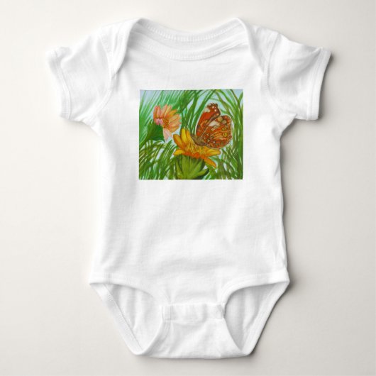 Blooming flower garden romper (Voorkant)