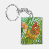 Blooming flower garden sleutelhanger (Voorkant Links)
