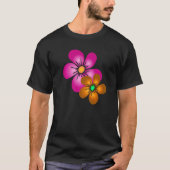Blooming Flower Tendril Floral Pattern Blossom Blo T-shirt (Voorkant)