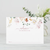 Blooming Flowers Baby Advice Kaart (Staand voorkant)