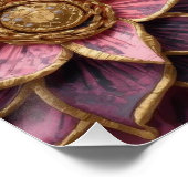 Blooming Flowers Covered with Flowing Artistic Pai Perfect Poster (Hoek)