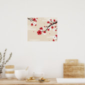 Blooming flowers poster (Keuken)