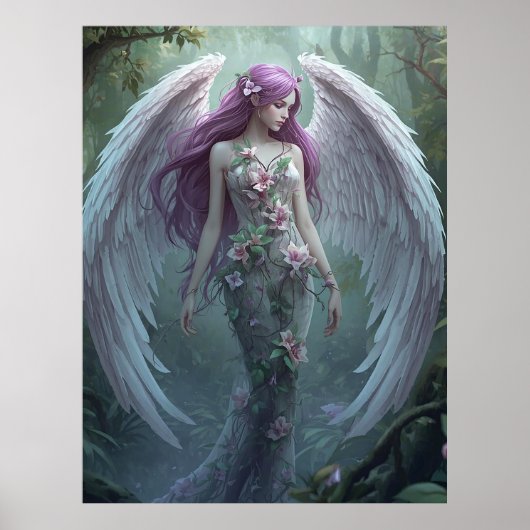 Blooming Forest Angel Poster (Voorkant)