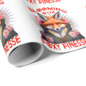 Blooming Fox Mode esthetisch Cadeaupapier (Rol Hoek)