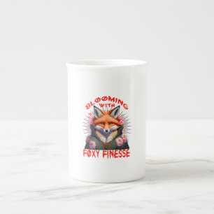 Blooming Fox Mode esthetisch Porselein Kop
