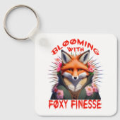 Blooming Fox Mode esthetisch Sleutelhanger (Voorkant)